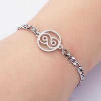 Edelstahl Charm Armband, plattiert, Modeschmuck & für Frau, keine, 15mm, verkauft von Strang