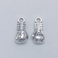 Zinc Alloy Jewelry Pendants, Boxing Glove, antique silver color plated, DIY 