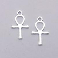 Zinc Alloy Cross Pendants, antique silver color plated, DIY 