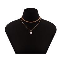 Zinc Alloy Necklace, plated, durable & for woman 