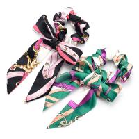 Bunny Ears Hair Scrunchies, Cloth, Bowknot, elastic & folk style & for woman 80mm 