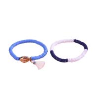 Polymer Clay Bracelets, with Zinc Alloy, Tassel, fashion jewelry & for woman 160mm 