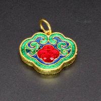 Cloisonne Pendants, Lock, DIY & enamel 