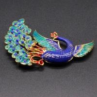 Cloisonne Pendants, Brass, Phoenix, plated, DIY & enamel 