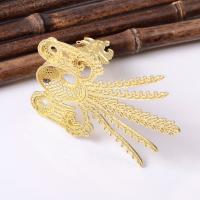 Hair Stick Findings, Brass, Phoenix, DIY, original color 