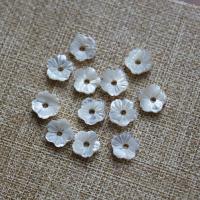 White Shell Bead Cap, DIY 6mm 