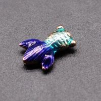 Enamel Zinc Alloy Beads, Goldfish, DIY 