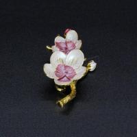 Zinc Alloy Enamel Pendants, Flower, DIY 