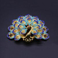 Zinc Alloy Enamel Pendants, Peacock, DIY 