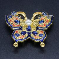 Zinc Alloy Enamel Pendants, Butterfly, DIY 