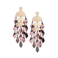 Fashion Fringe Earrings, Acetate, for woman 