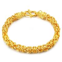 laiton bracelet, Placage de couleur d'or, pour homme .66 pouce, Vendu par brin