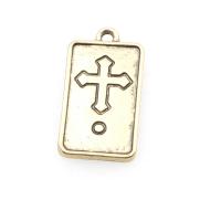 Zinc Alloy Jewelry Pendants, with Zinc Alloy, Rectangle, antique gold color plated, DIY & laser pattern, golden, 24*13*2mm Approx 1mm  