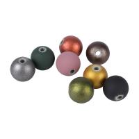 Cuenta Plástica De CCB, plástico recubierto de cobre, Sostenible & Bricolaje, más colores para la opción, 8mm, 50PCs/Bolsa, Vendido por Bolsa