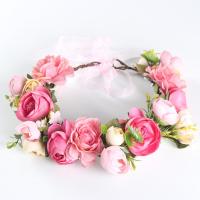 Bridal Hair Wreath, Cloth, Flower, for woman 160mm 