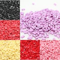 Glass Seed Beads Tila Beads, Half Tila, rubberized 5*2.3*1.9mm  