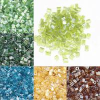 Opaque Lustrous Glass Seed Beads, Square 4*4mm  