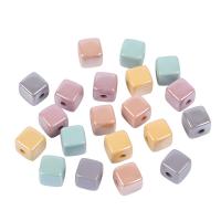 Pearlized Acrylic Beads, Square, durable & fashion jewelry & enamel 