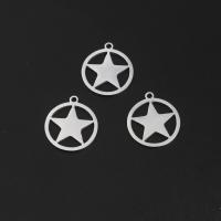 Acier inoxydable Pendentif étoile, Pentagram, Placage, DIY & creux, plus de couleurs à choisir Environ 1mm  Vendu par lot