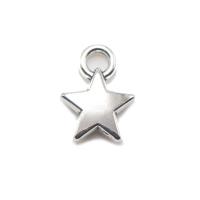 Zinc Alloy Star Pendant, antique silver color plated, DIY, metallic color plated 