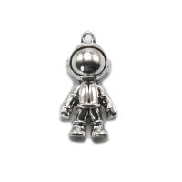 Zinc Alloy Jewelry Pendants, Astronaut, antique silver color plated, DIY, metallic color plated 