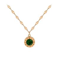 Collier de bijoux de titane, Acier titane, avec 5cm chaînes de rallonge, Placage de couleur d'or, pour femme & avec strass, 10mm .74 pouce, Vendu par brin