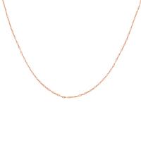 Acier titane collier de chaîne, avec or 18K, avec 5cm chaînes de rallonge, pour femme, plus de couleurs à choisir .71 pouce, Vendu par brin