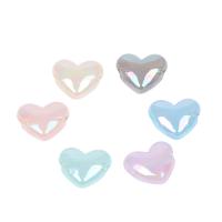 Plating Acrylic Beads, Heart, durable & DIY 