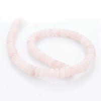 Natural Rose Quartz Beads, Abacus, polished, DIY, pink 