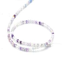 Natürliche Amethyst Perlen, rund, poliert, DIY, 3mm, verkauft von Strang