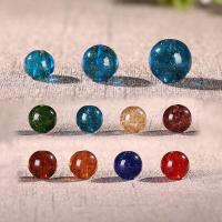 Goldsand Lampwork Perlen, rund, DIY, keine, 8mm10mm12mm, Bohrung:ca. 2mm, 300PCs/Tasche, verkauft von Tasche