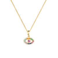 Cubic Zircon Micro Pave Brass Necklace, fashion jewelry & with cubic zirconia, nickel, lead & cadmium free 