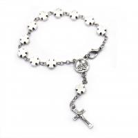 Fashion Zinc Alloy Bracelets, Cross, fashion jewelry & Unisex 