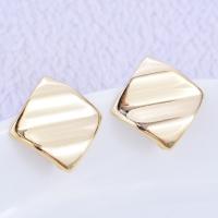 Brass Earring Drop Component, gold color plated, DIY & for woman 