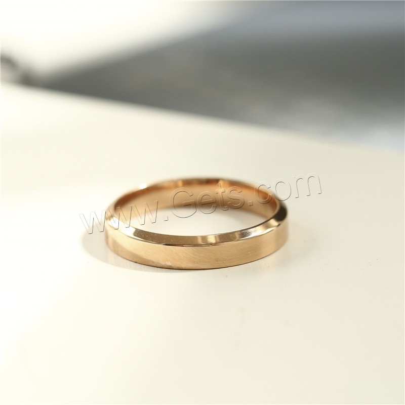 Titanium Steel Finger Ring, with Porcelain, plated, different size for choice & for woman, more colors for choice, Sold By PC