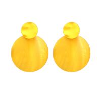 Shell Earring eau douce, métalballast, avec coquille, Rond, Placage, différentes couleurs et motifs pour le choix & pour femme, plus de couleurs à choisir Vendu par paire