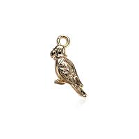 Brass Jewelry Pendants, Bird, gold color plated, DIY 