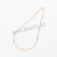 Collier de mode Multi couche, alliage de zinc, coquille, Placage, pour femme, doré, 390+50mm, Vendu par fixé