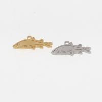 Stainless Steel Pendants, Fish, plated, DIY Approx 1mm 