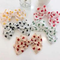 Hair Barrettes, Chiffon, Bowknot, handmade, fashion jewelry & bowknot design & for woman 120mm 