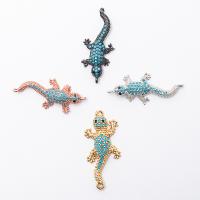 Befestiger Zirkonia Messing Schmuckverbinder, Gecko, DIY & Micro pave Zirkonia, keine, verkauft von PC