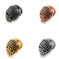 Cubic Zirconia Micro Pave Brass Beads, plated, DIY & micro pave cubic zirconia 