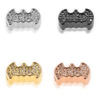 Cubic Zirconia Micro Pave Brass Beads, plated, DIY & micro pave cubic zirconia 