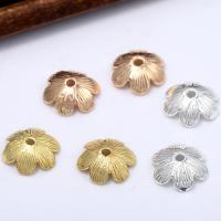 Brass Bead Cap, Flower, plated, DIY 12*4mm 