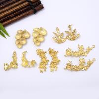 Brass Hair Accessories DIY Findings, plated golden, 30*20mm 