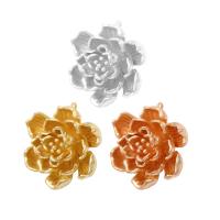 Pendentifs en laiton de fleur, Placage, DIY & styles différents pour le choix, plus de couleurs à choisir, 28mm Environ 2mm, Vendu par PC