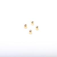 Brass End Cap, Round, plated, DIY, golden, 6*7mm 