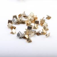 Латунь ленты обжимной, Другое покрытие, DIY, Золотой, 20.8*7mm, 1000ПК/сумка, продается сумка