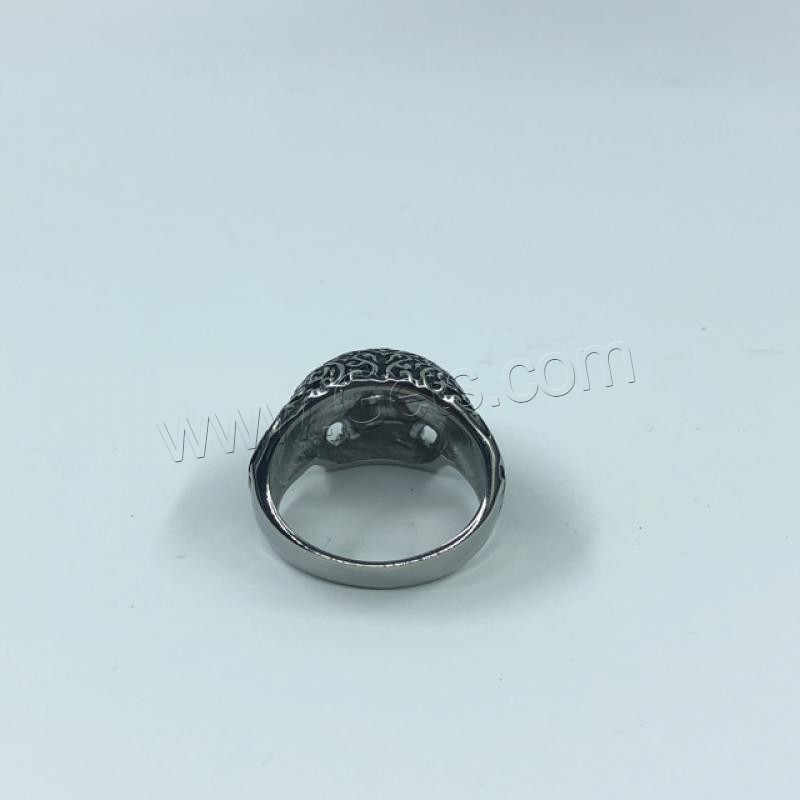 Titan Stahl Fingerring, Titanstahl, Schädel, poliert, verschiedene Größen vorhanden & für den Menschen, 33mm, verkauft von PC