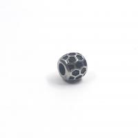 perles de grand trou en inox , Acier inoxydable 316, poli, DIY & modèles différents pour le choix, Diamètre inté Environ 4.5mm, Vendu par PC